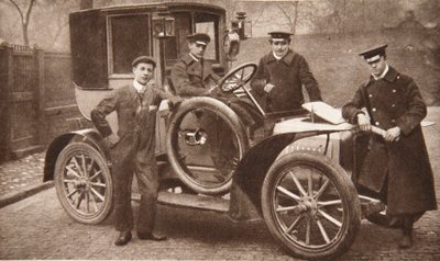 First Taxi-Cab in Liverpool, 1906 by J.P. Wood